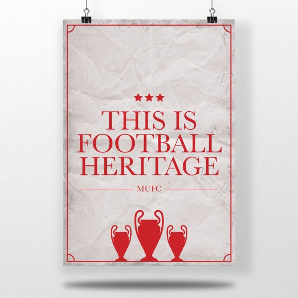 Man United Football Poster