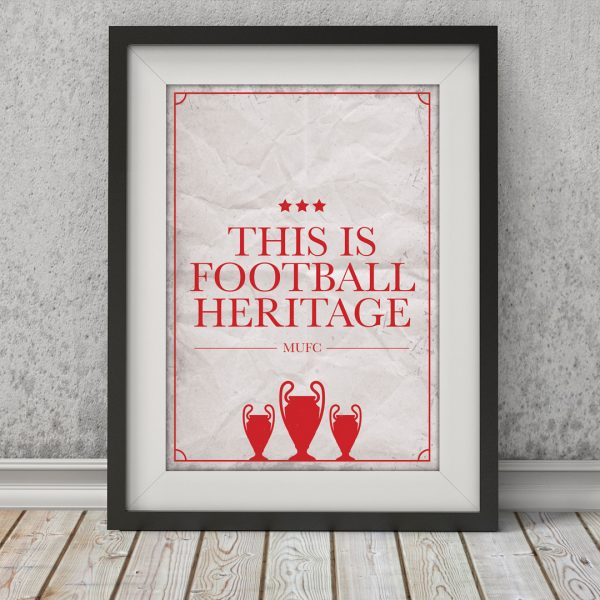 Man United Football Poster