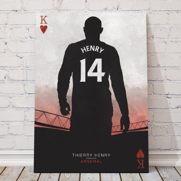 thierry henry arsenal football poster