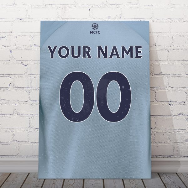 Man city personalised football poster