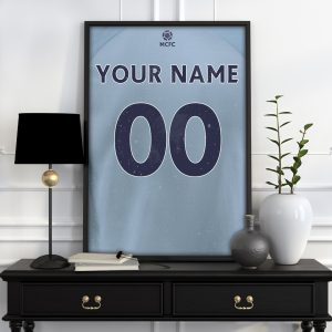 Man City Personalised Football Poster