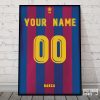 Personalised Barcelona Football Poster