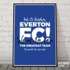 Everton Football Poster Chant