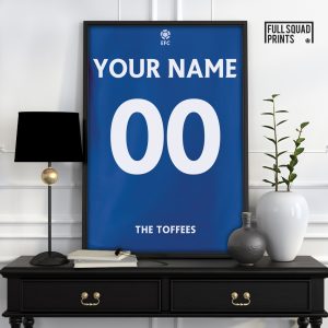 Personalised Everton Football Poster