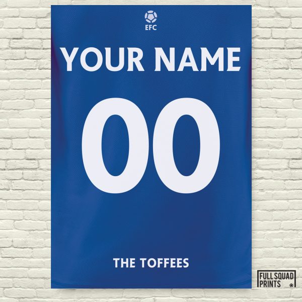 Personalised Everton Football Poster