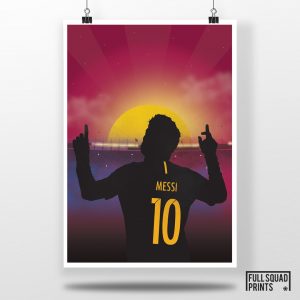 Messi football print