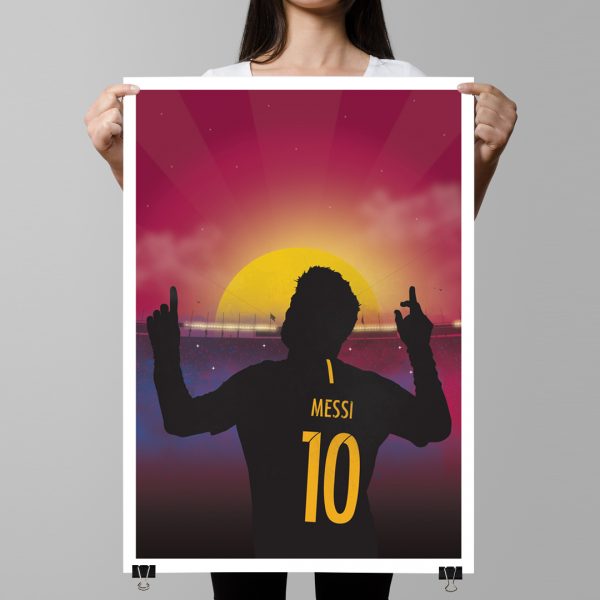 Messi football print