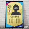 Personalised fifa 19 card poster