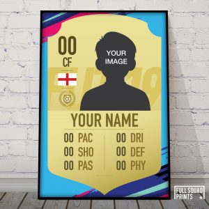 Personalised FIFA 19 Card Poster | Custom FIFA 19 Ultimate Team Card