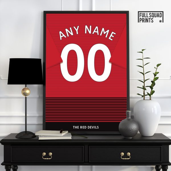 Personalised Man United shirt print