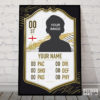 Personalised fifa 21 card poster